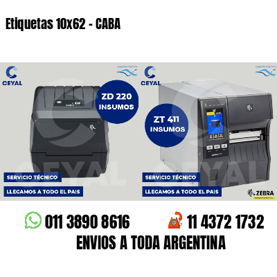 Etiquetas 10x62 - CABA