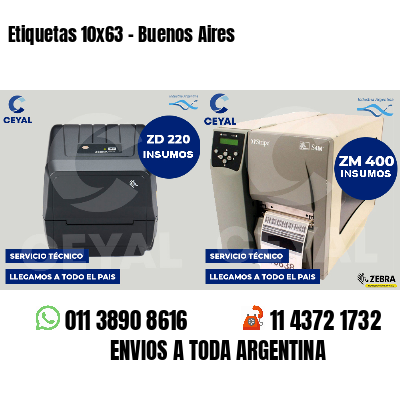 Etiquetas 10x63 - Buenos Aires