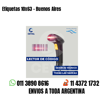 Etiquetas 10x63 - Buenos Aires