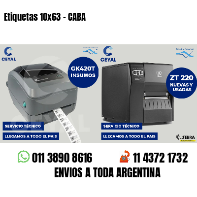 Etiquetas 10x63 - CABA