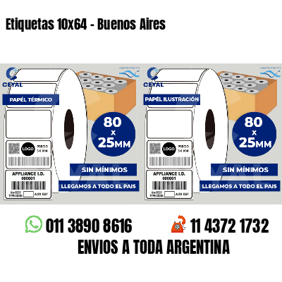 Etiquetas 10x64 - Buenos Aires