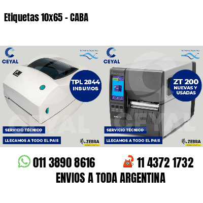 Etiquetas 10x65 - CABA