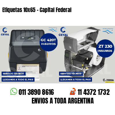 Etiquetas 10x65 - Capital Federal