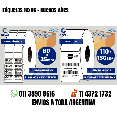 Etiquetas 10x66 - Buenos Aires