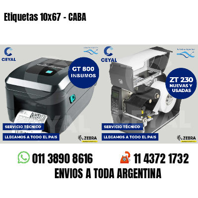 Etiquetas 10x67 - CABA