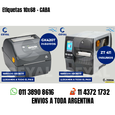 Etiquetas 10x68 - CABA