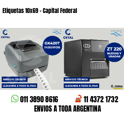 Etiquetas 10x69 - Capital Federal