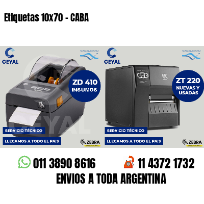 Etiquetas 10x70 - CABA