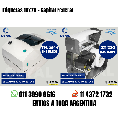 Etiquetas 10x70 - Capital Federal