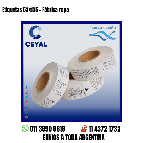 Etiquetas 53x135 - Fábrica ropa