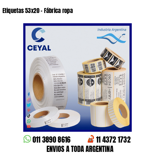 Etiquetas 53×20 – Fábrica ropa