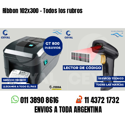 Ribbon 102x300 - Todos los rubros