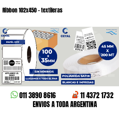 Ribbon 102x450 - textileras