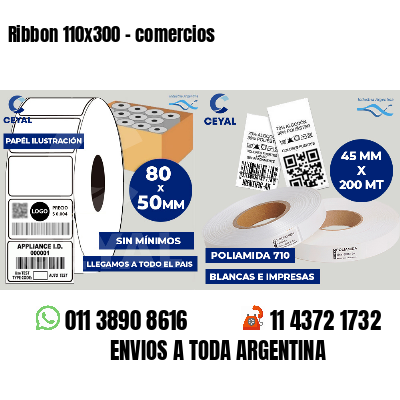 Ribbon 110x300 - comercios