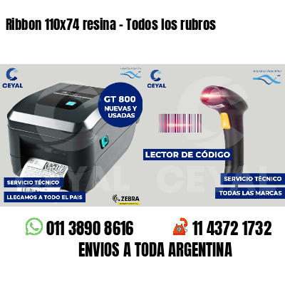 Ribbon 110x74 resina - Todos los rubros