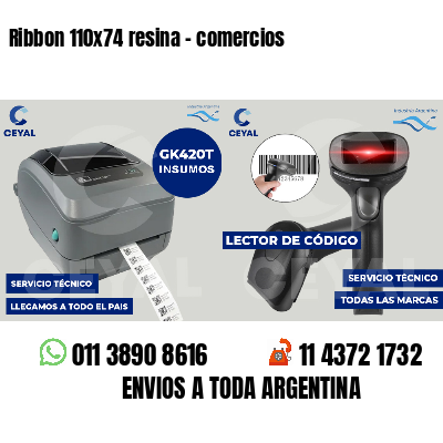 Ribbon 110x74 resina - comercios
