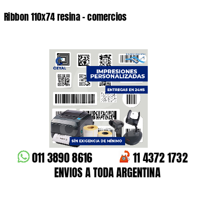 Ribbon 110x74 resina - comercios