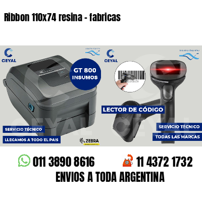 Ribbon 110x74 resina - fabricas