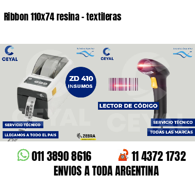 Ribbon 110x74 resina - textileras