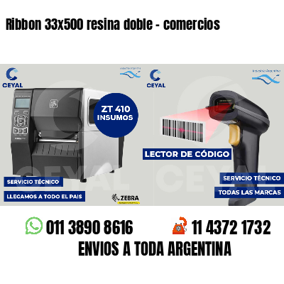 Ribbon 33x500 resina doble - comercios