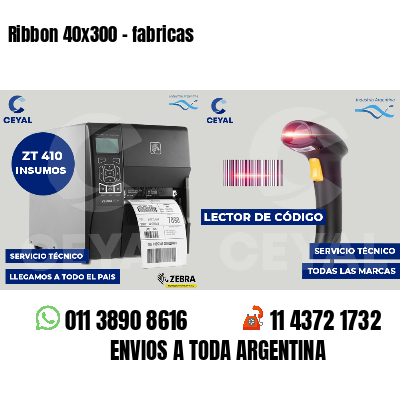 Ribbon 40x300 - fabricas