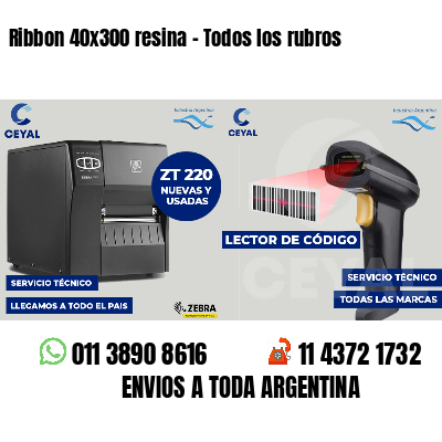 Ribbon 40x300 resina - Todos los rubros