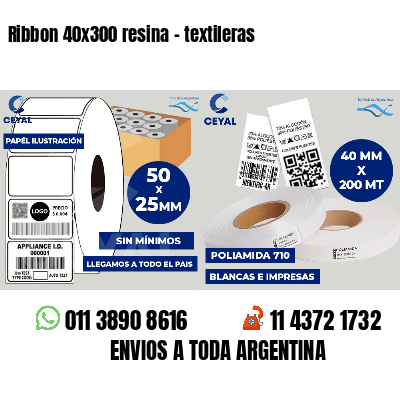 Ribbon 40x300 resina - textileras