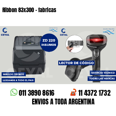 Ribbon 83x300 - fabricas