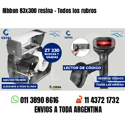 Ribbon 83x300 resina - Todos los rubros