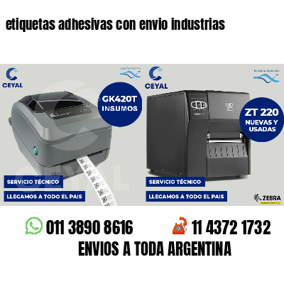 etiquetas adhesivas con envio industrias