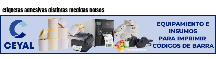 etiquetas adhesivas distintas medidas bolsos