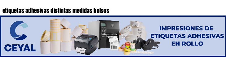 etiquetas adhesivas distintas medidas bolsos