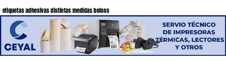 etiquetas adhesivas distintas medidas bolsos