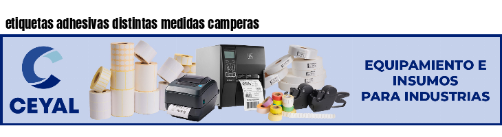 etiquetas adhesivas distintas medidas camperas