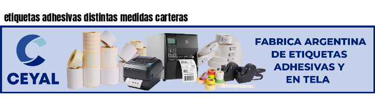 etiquetas adhesivas distintas medidas carteras