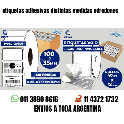 etiquetas adhesivas distintas medidas edredones