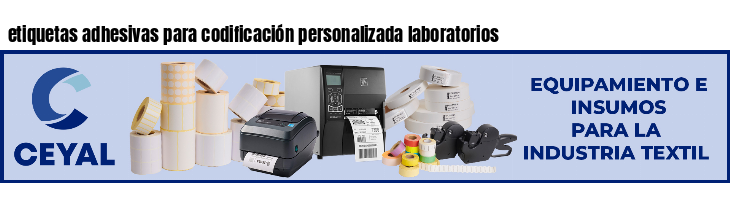 etiquetas adhesivas para codificación personalizada laboratorios