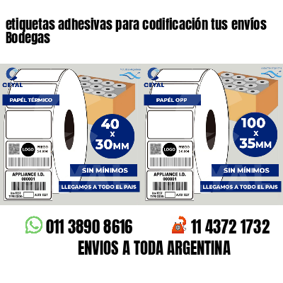 etiquetas adhesivas para codificación tus envíos Bodegas