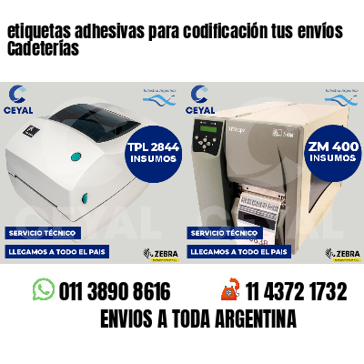 etiquetas adhesivas para codificación tus envíos Cadeterías