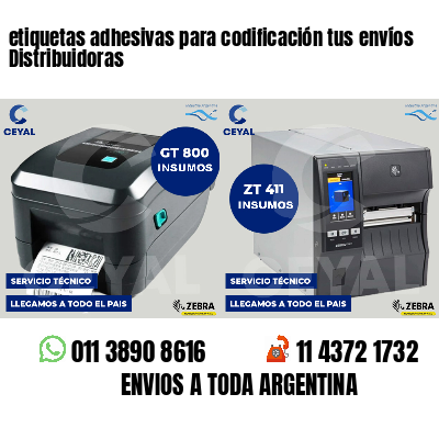 etiquetas adhesivas para codificación tus envíos Distribuidoras
