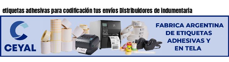 etiquetas adhesivas para codificación tus envíos Distribuidores de indumentaria