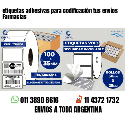 etiquetas adhesivas para codificación tus envíos Farmacias