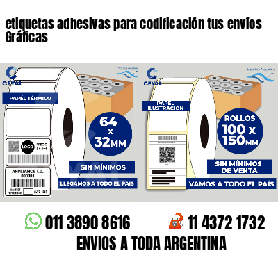 etiquetas adhesivas para codificación tus envíos Gráficas
