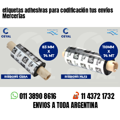 etiquetas adhesivas para codificación tus envíos Mercerías