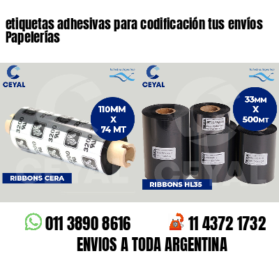 etiquetas adhesivas para codificación tus envíos Papelerías