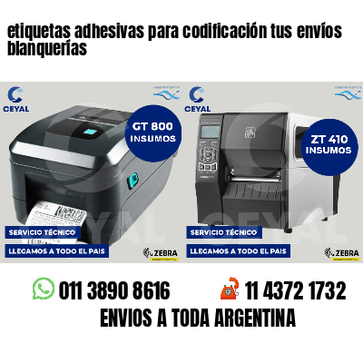 etiquetas adhesivas para codificación tus envíos blanquerías