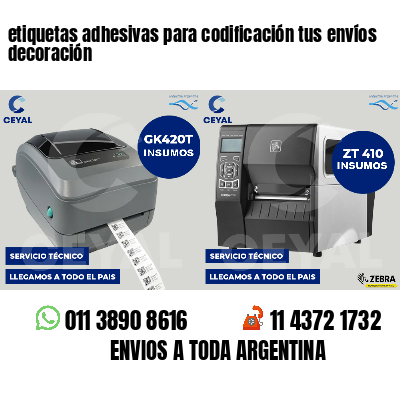 etiquetas adhesivas para codificación tus envíos decoración