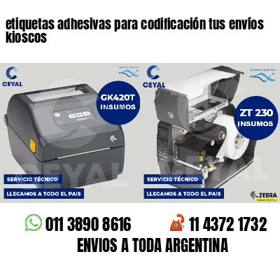 etiquetas adhesivas para codificación tus envíos kioscos