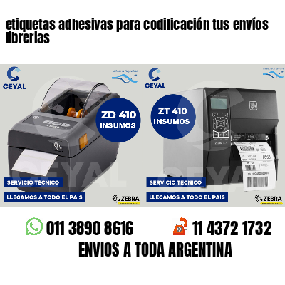 etiquetas adhesivas para codificación tus envíos librerias