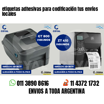 etiquetas adhesivas para codificación tus envíos locales